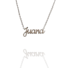 Collar con nombre de Juana en Acero Hipoalergénico 316l