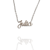 Collar con nombre de Julia en Acero Hipoalergénico 316l