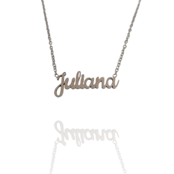 Collar con nombre de Juliana en Acero Hipoalergénico 316l