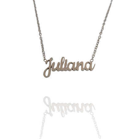 Collar con nombre de Juliana en Acero Hipoalergénico 316l