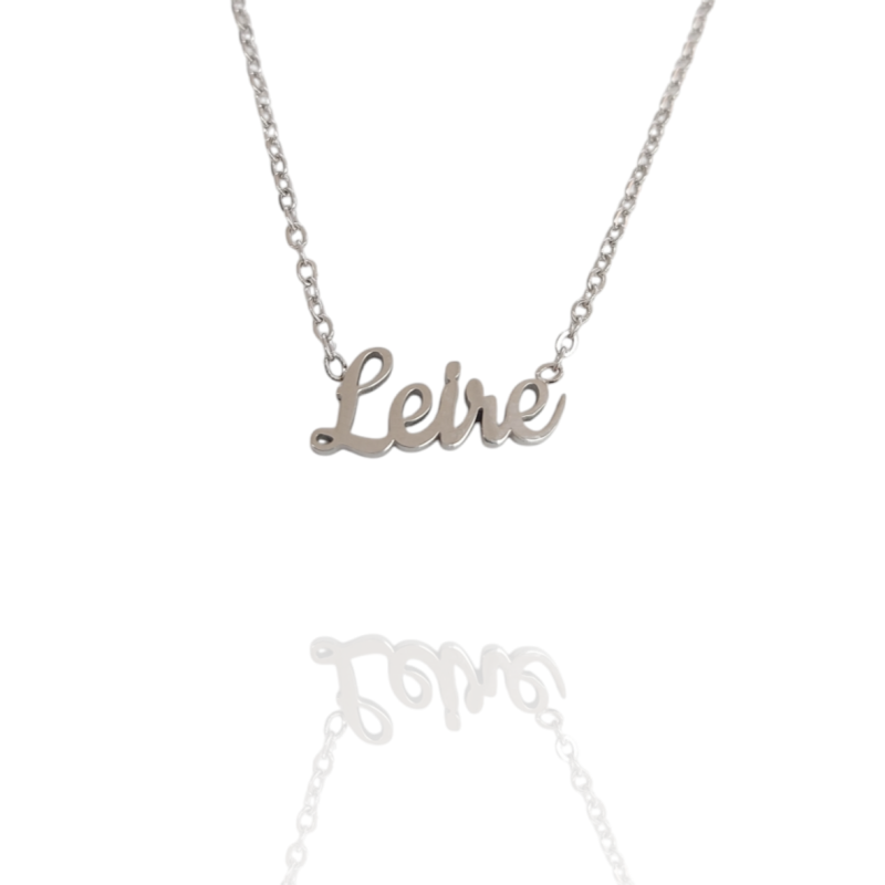 Collar con nombre de Leire en Acero Hipoalergénico 316l