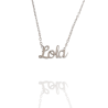 Collar con nombre de Lola en Acero Hipoalergénico 316l
