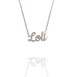 Collar con nombre de Loli en Acero Hipoalergénico 316l