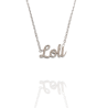Collar con nombre de Loli en Acero Hipoalergénico 316l