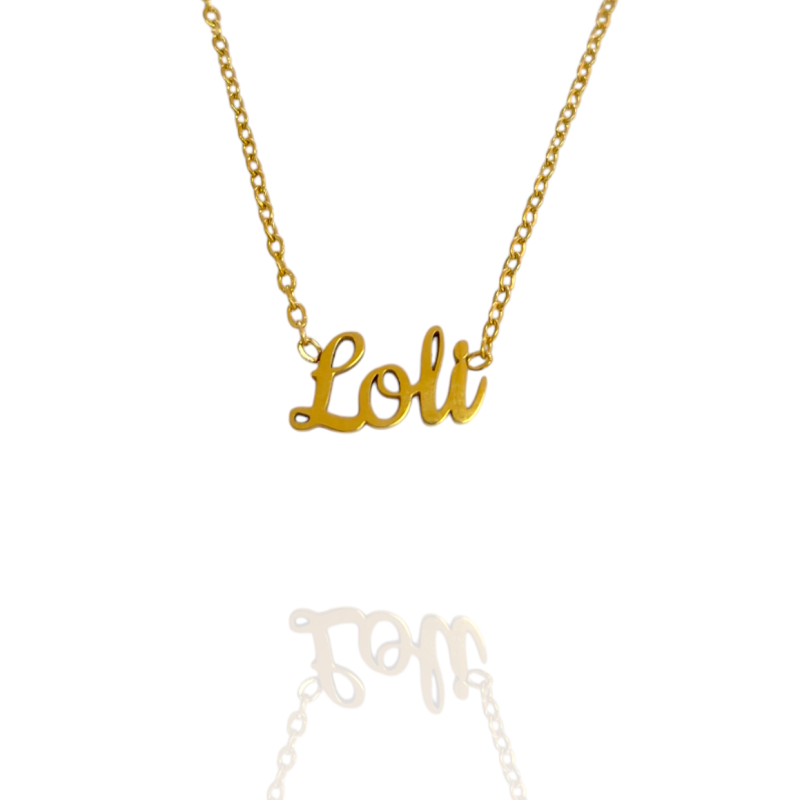 Collar con nombre de Loli en Acero Hipoalergénico 316l