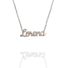 Collar con nombre de Lorena en Acero Hipoalergénico 316l