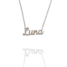 Collar con nombre de Luna en Acero Hipoalergénico 316l