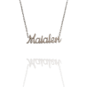 Collar con nombre de Maialen en Acero Hipoalergénico 316l