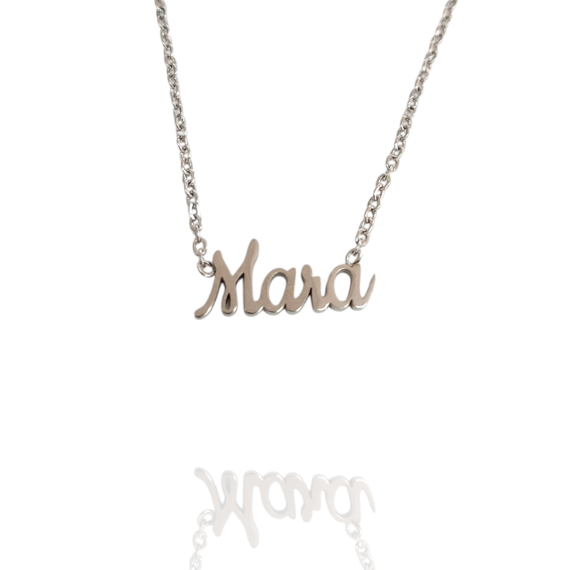 Collar con nombre de Mara en Acero Hipoalergénico 316l