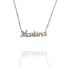 Collar con nombre de Martina en Acero Hipoalergénico 316l