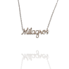 Collar con nombre de Milagros en Acero Hipoalergénico 316l
