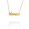 Collar con nombre de Mónica en Acero Hipoalergénico 316l