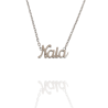 Collar con nombre de Naia en Acero Hipoalergénico 316l