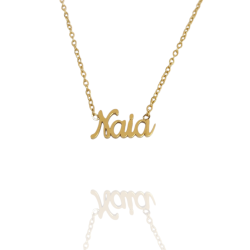 Collar con nombre de Naia en Acero Hipoalergénico 316l