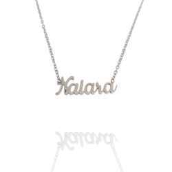 Collar con nombre de Naiara en Acero Hipoalergénico 316l