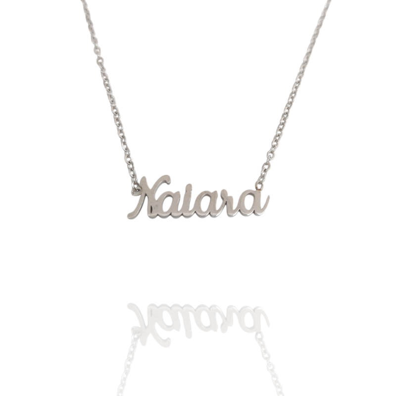 Collar con nombre de Naiara en Acero Hipoalergénico 316l