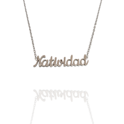 Collar con nombre de Natividad en Acero Hipoalergénico 316l