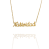 Collar con nombre de Natividad en Acero Hipoalergénico 316l