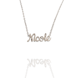 Collar con nombre de Nicole en Acero Hipoalergénico 316l