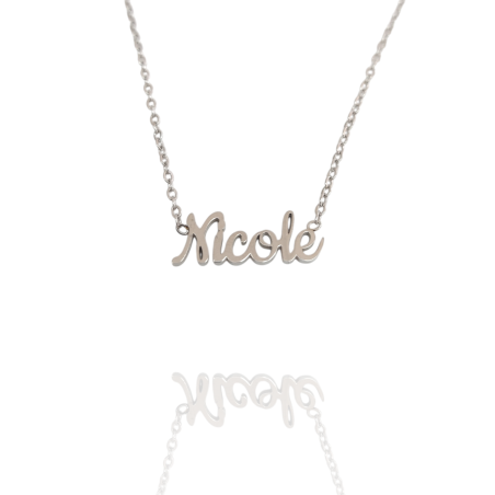 Collar con nombre de Nicole en Acero Hipoalergénico 316l