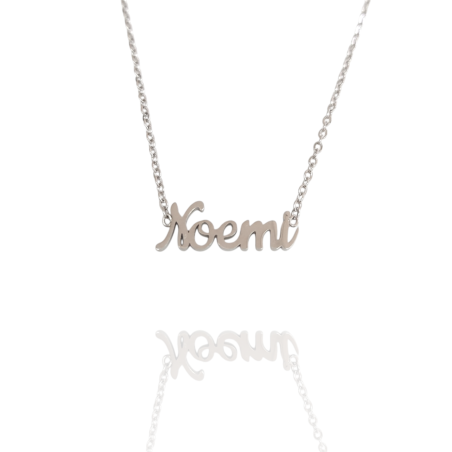 Collar con nombre de Noemi en Acero Hipoalergénico 316l