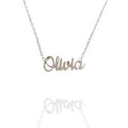 Collar con nombre de Olivia en Acero Hipoalergénico 316l