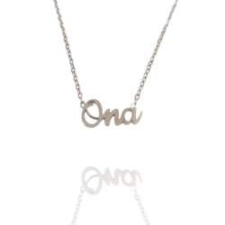 Collar con nombre de Ona en Acero Hipoalergénico 316l