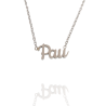 Collar con nombre de Pau en Acero Hipoalergénico 316l