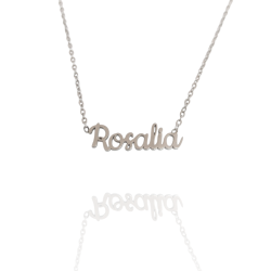 Collar con nombre de Rosalía en Acero Hipoalergénico 316l