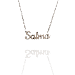 Collar con nombre de Salma en Acero Hipoalergénico 316l