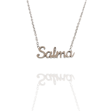 Collar con nombre de Salma en Acero Hipoalergénico 316l