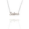 Collar con nombre de Salma en Acero Hipoalergénico 316l