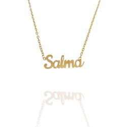 Collar con nombre de Salma en Acero Hipoalergénico 316l