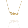 Collar con nombre de Salma en Acero Hipoalergénico 316l