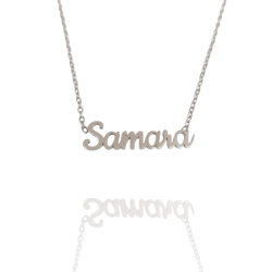 Collar con nombre de Samara en Acero Hipoalergénico 316l