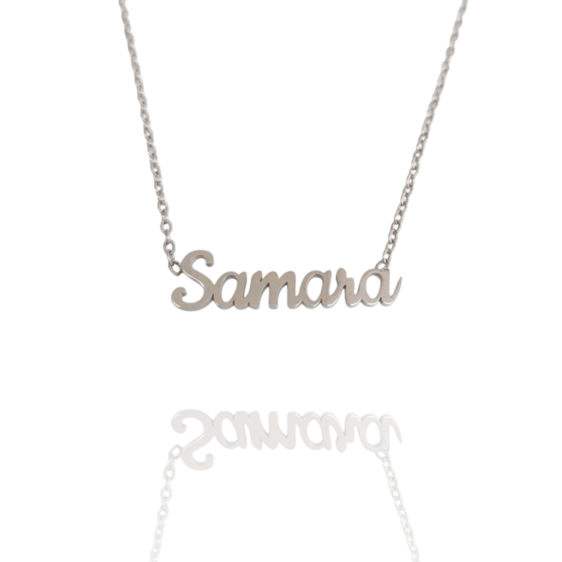Collar con nombre de Samara en Acero Hipoalergénico 316l