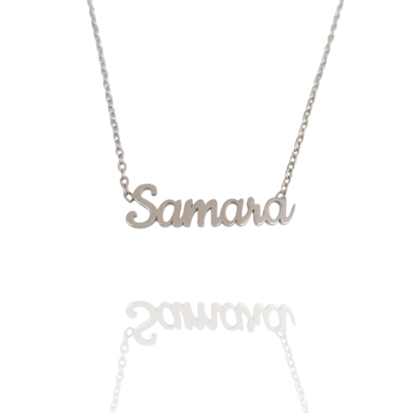 Collar con nombre de Samara en Acero Hipoalergénico 316l