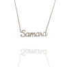 Collar con nombre de Samara en Acero Hipoalergénico 316l