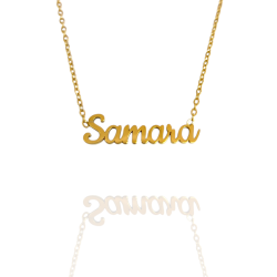 Collar con nombre de Samara en Acero Hipoalergénico 316l