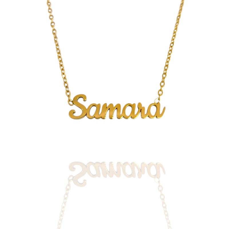 Collar con nombre de Samara en Acero Hipoalergénico 316l