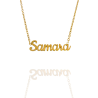 Collar con nombre de Samara en Acero Hipoalergénico 316l