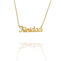 Collar con nombre de Trinidad en Acero Hipoalergénico 316l
