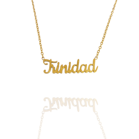 Collar con nombre de Trinidad en Acero Hipoalergénico 316l