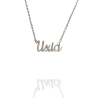 Collar con nombre de Uxía en Acero Hipoalergénico 316l