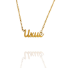 Collar con nombre de Uxue en Acero Hipoalergénico 316l