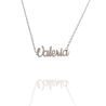 Collar con nombre de Valeria en Acero Hipoalergénico 316l