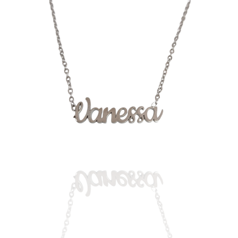 Collar con nombre de Vanessa en Acero Hipoalergénico 316l