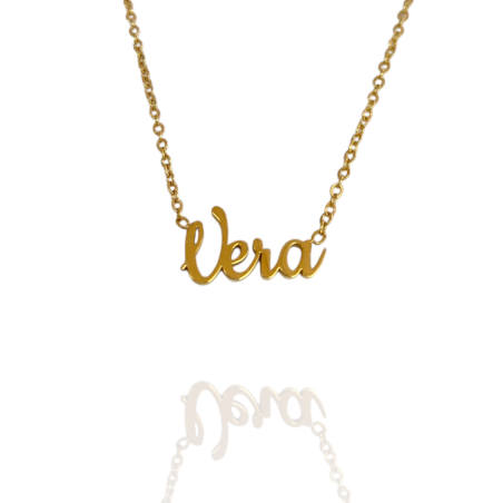 Collar con nombre de Vera en Acero Hipoalergénico 316l