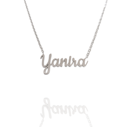 Collar con nombre de Yanira en Acero Hipoalergénico 316l