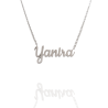 Collar con nombre de Yanira en Acero Hipoalergénico 316l